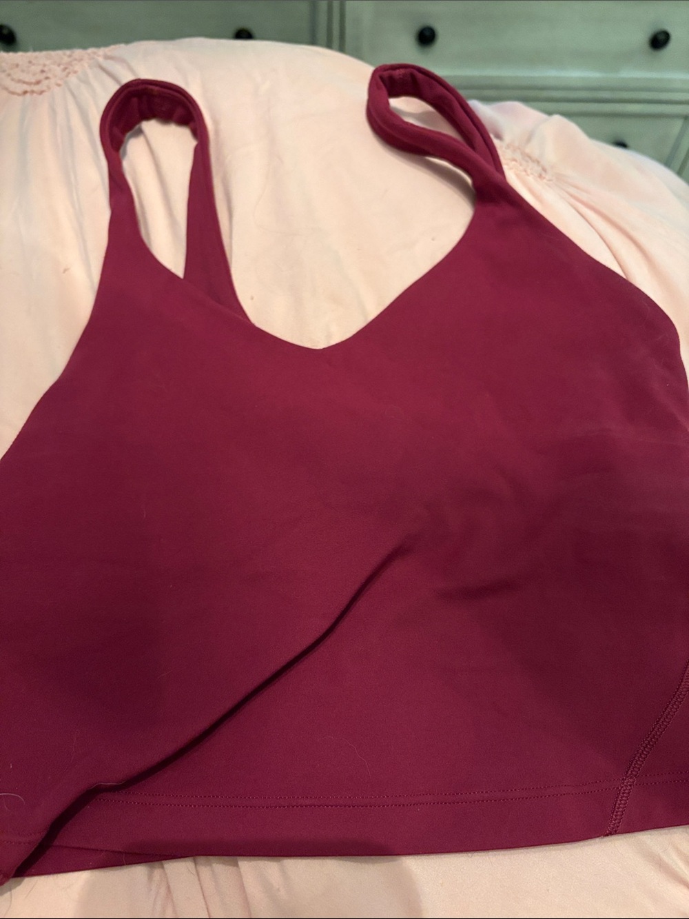 lululemon athletica Burgundy Racerback Sports Bra Top